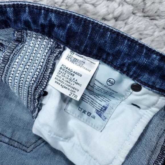 AG Adriano Goldschmied Prima Ankle Pintucked Cigarette Stretch Jeans Size 27 - Picture 8 of 13
